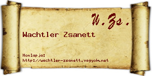 Wachtler Zsanett névjegykártya