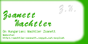 zsanett wachtler business card